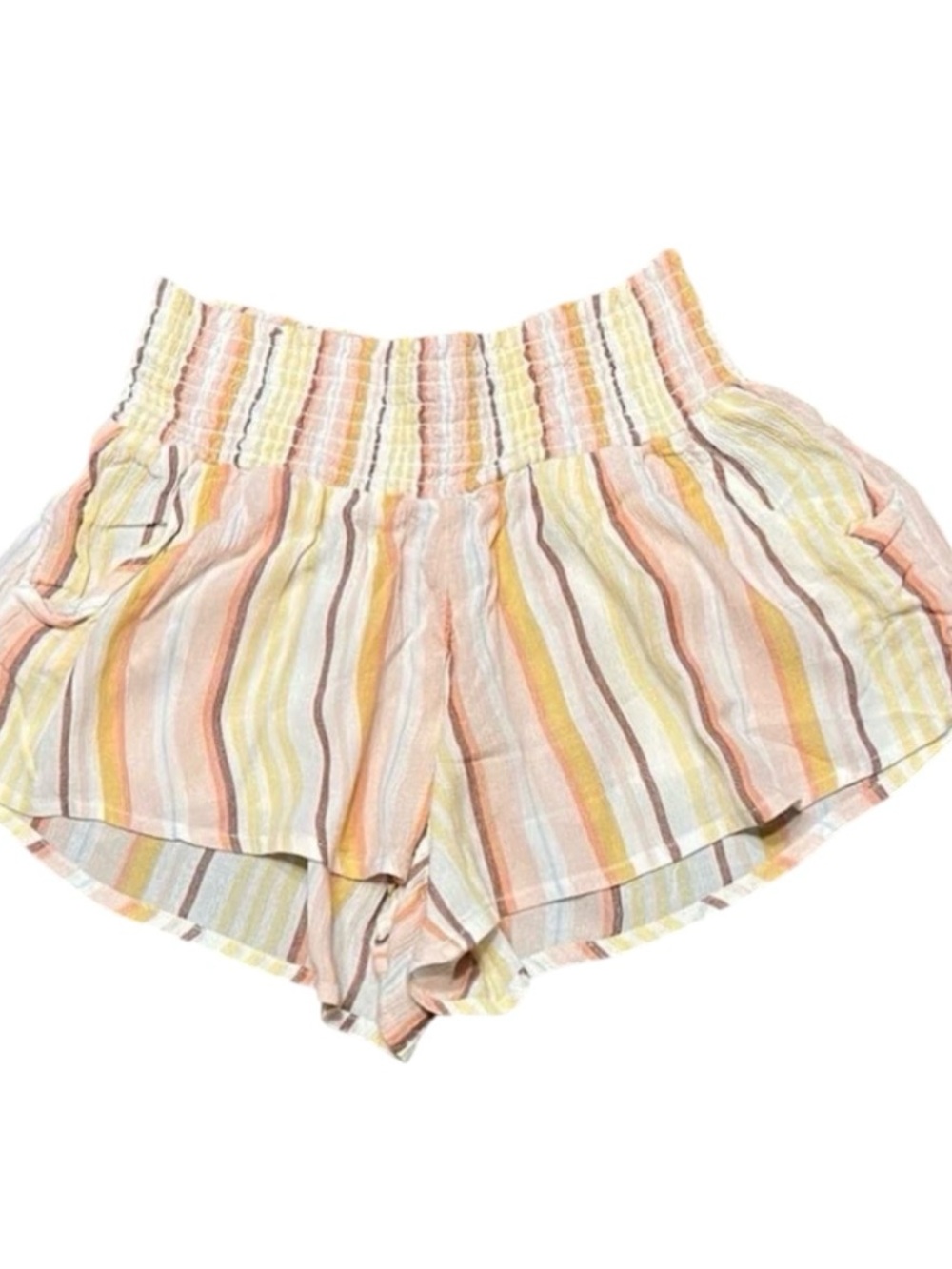 Billsbong Pink Yellow Brown Shorts EUC Small